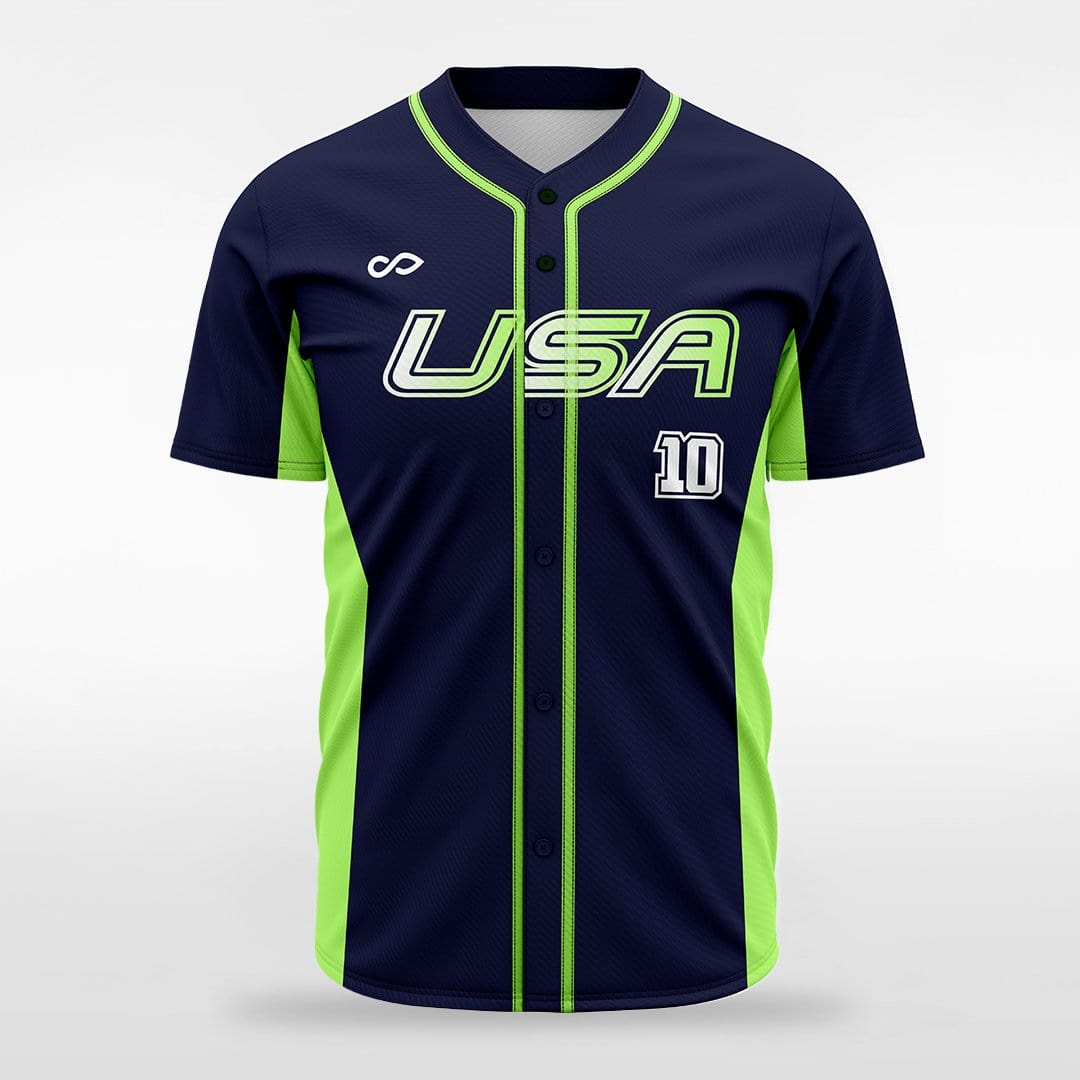 Electron - Customized Men's Sublimated Full-Button Baseball Jersey