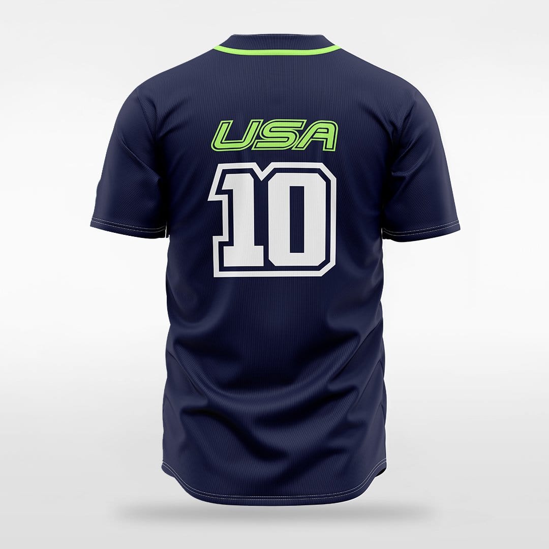 Electron - Customized Men's Sublimated Full-Button Baseball Jersey