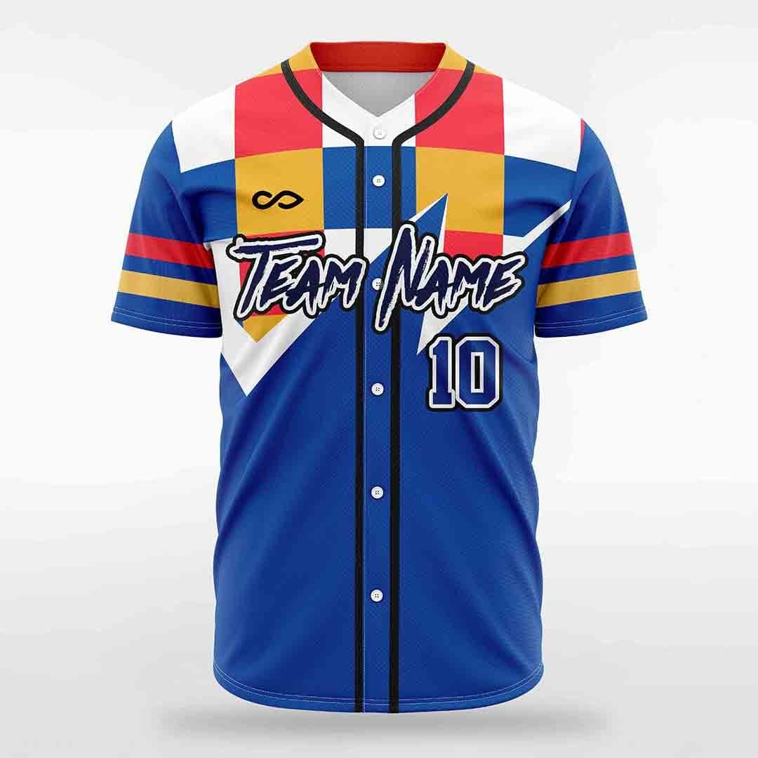Rubik - Customized Men's Sublimated Full-Button Baseball Jersey