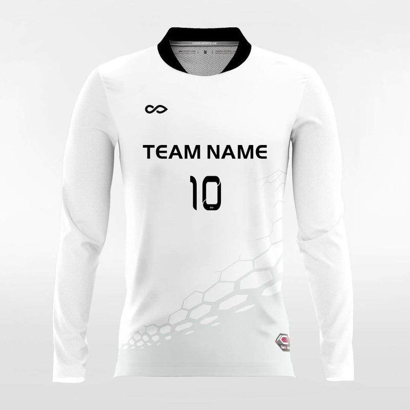 Black long sleeve outlet football shirt