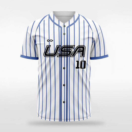 Breeze - Customized Men's Sublimated Full-Button Baseball Jersey