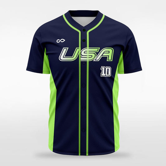 Electron - Customized Men's Sublimated Full-Button Baseball Jersey