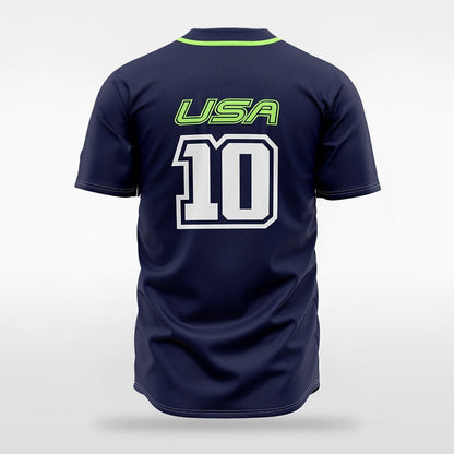 Electron - Customized Men's Sublimated Full-Button Baseball Jersey
