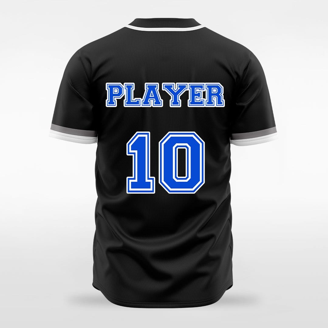 Dark Knight - Customized Men's Sublimated Full-Button Baseball Jersey