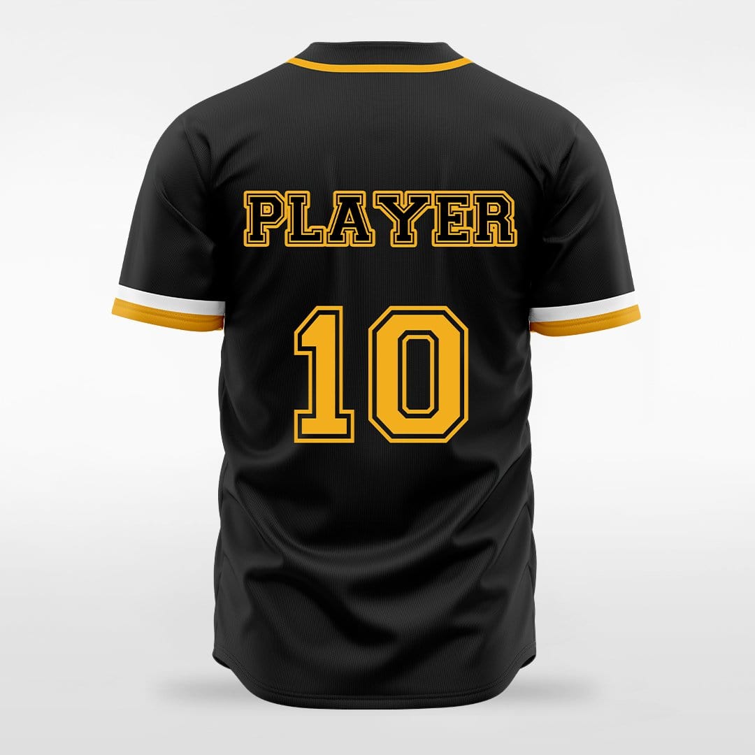 Dark Knight - Customized Men's Sublimated Full-Button Baseball Jersey